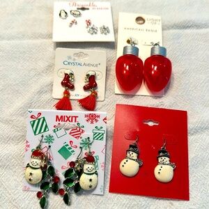 Lot of Christmas earrings